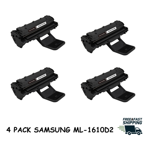 Bestoner™ 4 Pack Samsung 1610/ML-1610D2/ML1610 Compatible Black Toner Cartridge for Printer ML-1610/ML-1615/1620/1625