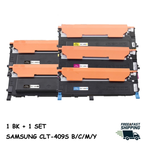 Image 1 de 2.. Bestoner™ 5 Pack Samsung 409/CLT-409/CLT409S BK/M/Y/C Toner Cartridge for Printer CLP-310/CLP-315/CLX-3170/CLX-3175