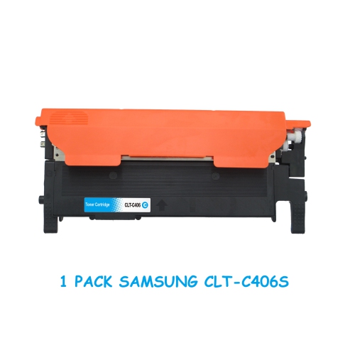 Bestoner™ Samsung 406/CLT-406/CLT-C406S Cyan Toner Cartridge for Printer CLP-360/CLX-3305/CLP-365/CLX-3305FN/CLP-365W