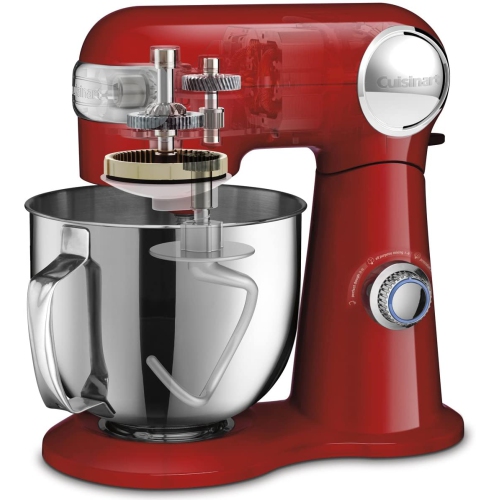 "CUISINART SM-50RC Precision Master 5.5 Qt Stand Mixer, Red "