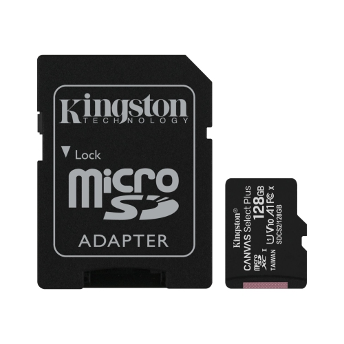 Kingston Canvas Select Plus microSDXC 128GB Class 10 UHS-I Memory Card