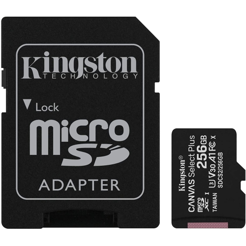 Kingston Canvas Select Plus microSDXC 256GB Class 10 UHS-I Memory Card