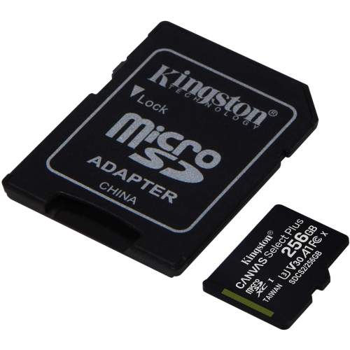 Kingston Canvas Select Plus microSDXC 256GB Class 10 UHS-I Memory Card