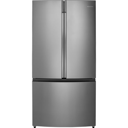 Insignia 36" 26.6 Cu. Ft. French Door Refrigerator - Silver - Only at Best Buy