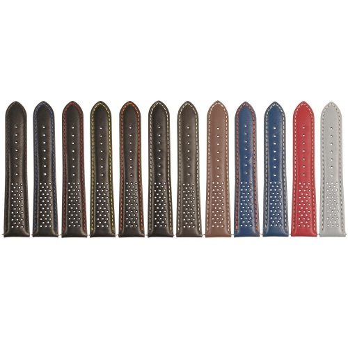 StrapsCo Perforated Rally Watch Band Strap for Fitbit Charge 4 & Charge 3 - Black