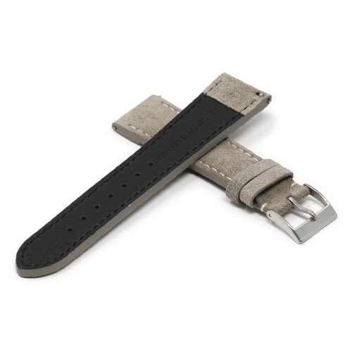 StrapsCo Classic Suede Watch Band Strap for Fitbit Charge 4 & Charge 3 - Standard - Grey