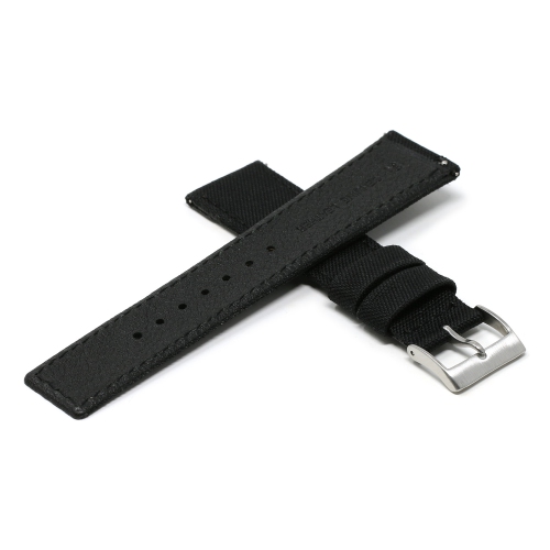 DASSARI Nylon Watch Band Strap for Fitbit Charge 4 & Charge 3 - Black
