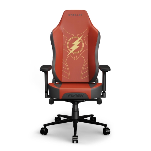 CYBEART | The Flash Gaming Chair - DC Comics | High Back - Ergonomic | Supreme PU Leather | 4D Arm Rest | Recline, Tilt & Adjustable Lumbar Support