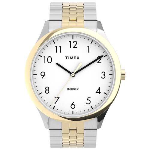 Timex Easy Reader 40mm Men's Casual Watch - Silver/Gold/White