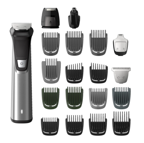 Philips Multigroom Series 7000 Cordless Wet & Dry with 19 Trimming Accessories and Storage Bag, MG7770/18