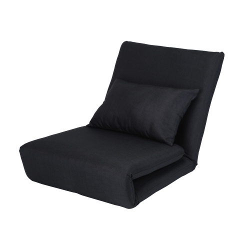 Loungie Cason Linen Flip Chair, Black