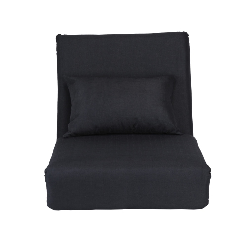 Loungie Cason Linen Flip Chair, Black