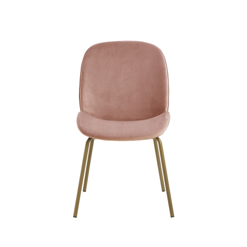 Inspired Home Addisyn Velvet Dining Chair, Blush