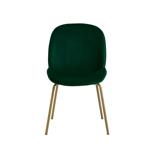 Inspired Home Addisyn Velvet Dining Chair, Hunter Green