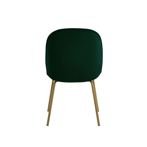 Inspired Home Addisyn Velvet Dining Chair, Hunter Green