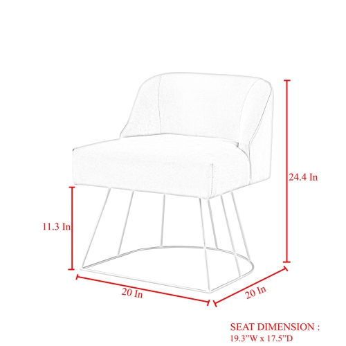 Inspired Home Mohamed Velvet Vanity Stool, Purple