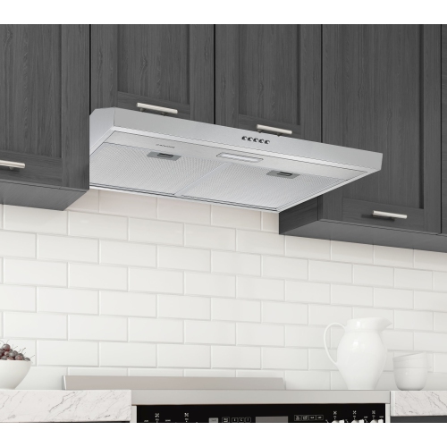 Ancona 30" Convertible Under Cabinet Range Hood in Stainless Steel