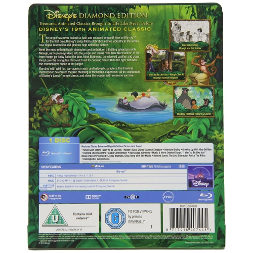 Disney's The Jungle Book - Limited Edition Collectible SteelBook [Blu-Ray]