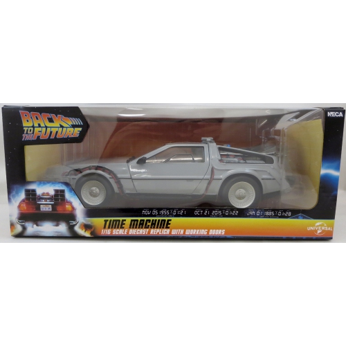 Back To The Future Die Cast 6 Inch Vehicle Figure - Delorian Time Machine Car