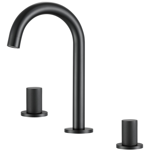 Ancona Industria Series Widespread Bathroom Faucet in Matte Black