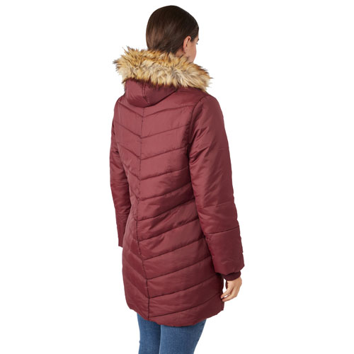 Manteau de maternité bouffant Lexie de Modern Eternity - Grand - Bourgogne