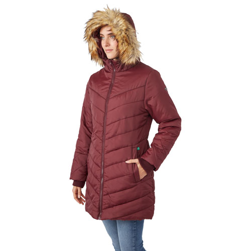 Manteau de maternité bouffant Lexie de Modern Eternity - Très grand - Bourgogne