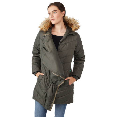 Manteau de maternité bouffant Lexie de Modern Eternity - Moyen - Kaki