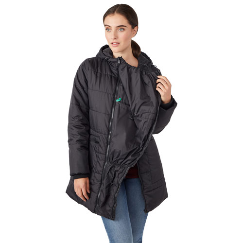 Modern Eternity Gianna Maternity Puffer Coat - Small - Black