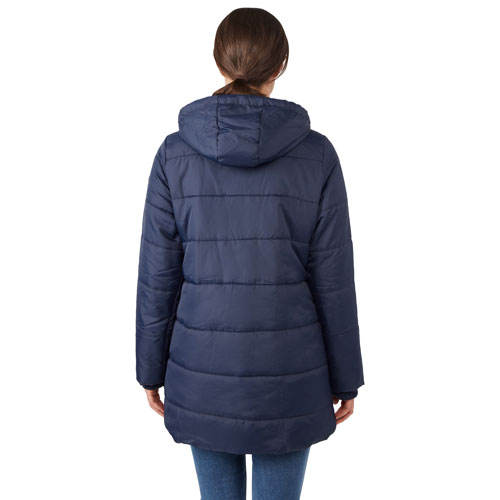 Modern Eternity Gianna Maternity Puffer Coat - Medium - Navy