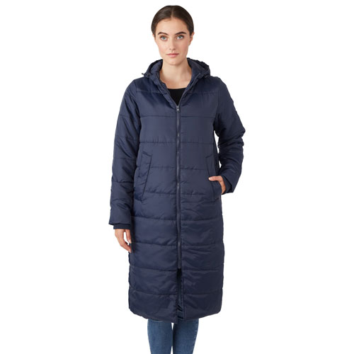 Manteau bouffant Penelope de Modern Eternity - Très grand - Bleu marine