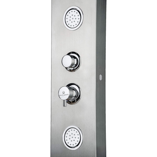 Blue Ocean 48" Stainless Steel Shower Panel with Rainfall Shower Head