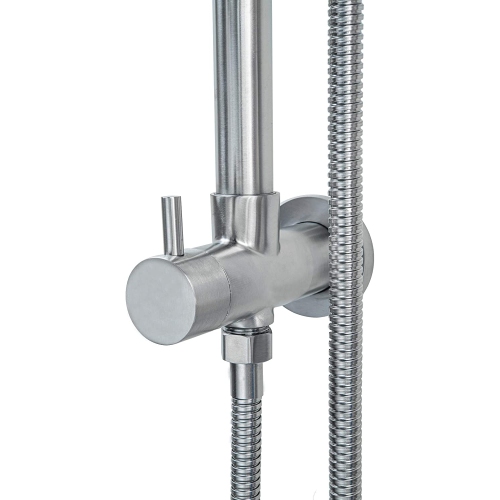 Blue Ocean 42” Stainless Steel Retro-Fit Rain Shower System with Shower Head, Body Nozzles, and Adjustable Slide Bar