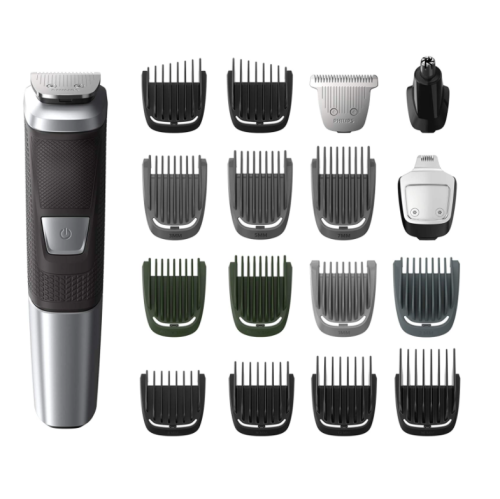 Philips Norelco Multi Groomer MG5750/49-18 piece, beard, body, face, nose, and ear hair trimmer and clipper