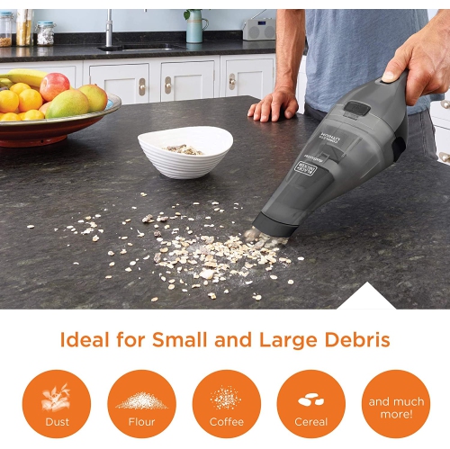 BLACK+DECKER Dustbuster Handheld Vacuum, Cordless, Dark Grey