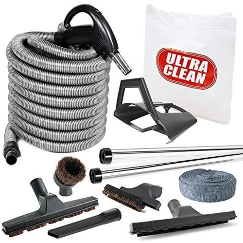 Ultra Clean Deluxe Bare Floor and Carpet 35 Foot Hose and Accessories Central Vacuum Kit