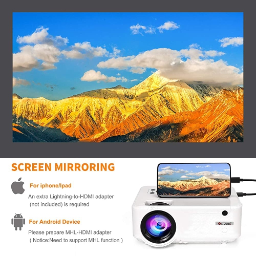 Nyork Mini Portable Video Projector 