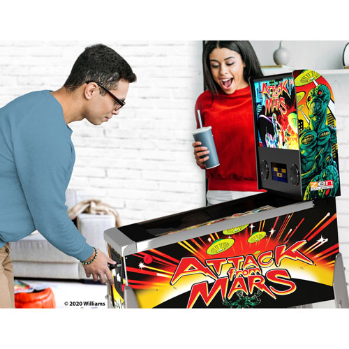 Image 4 of 4.. Arcade1Up Attack From Mars Digital Pinball Machine