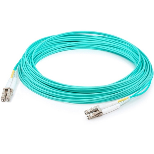AddOn 30m Laser-Optomized Multi-Mode fiber Duplex LC/LC OM4 Aqua Patch Cable ADD-LC-LC-30M5OM4-New