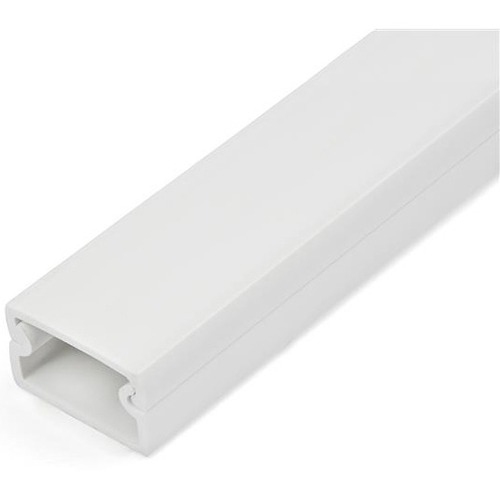 StarTech Cable Management Raceway w/Adhesive Tape 39in - Network Cable Hider Kit - Solid Wire Duct System - Power Cord