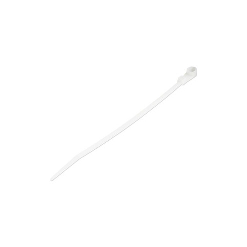 StarTech 100 Pack 4" Cable Tie with Mounting Hole - Screw Mount Zip Ties - Mountable Nylon Network Cable Tie