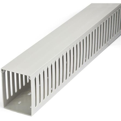 StarTech Cable Management Raceway w/Parallel Slots 78in - Network Cable Hider Kit - Slotted Wire Duct System - CBMWD75100