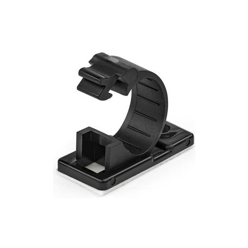 StarTech 100 Self Adhesive Cable Management Clips - Ethernet/Network Cable/Office Desk Cord Organizer - CBMCC2