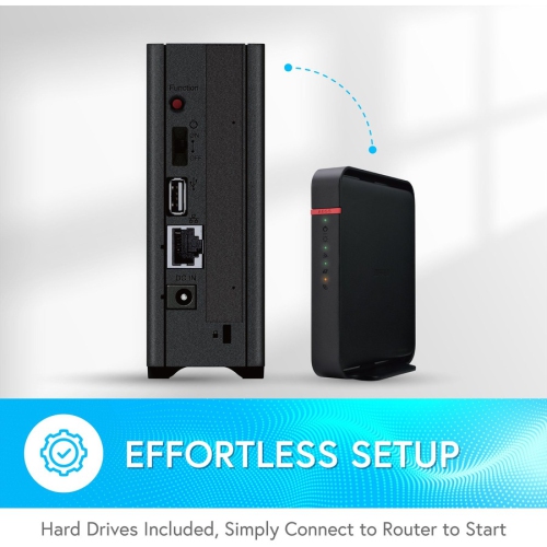 Buffalo LS210D0601 LinkStation 210 6TB Private Cloud Storage NAS with Hard Drives Included