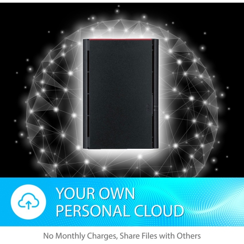 Buffalo 220 LinkStation 220 12TB Private Cloud Storage NAS with Hard Drives Included