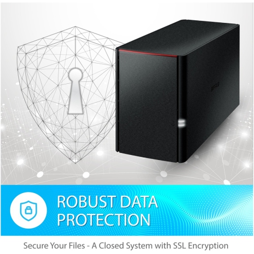 Buffalo 220 LinkStation 220 12TB Private Cloud Storage NAS with Hard Drives Included