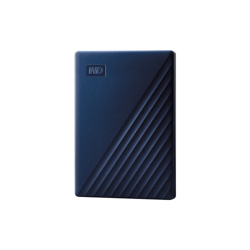 WD My Passport for Mac WDBA2F0050BBL 5 TB Portable Hard Drive - External - Midnight Blue WDBA2F0050BBL-WESN