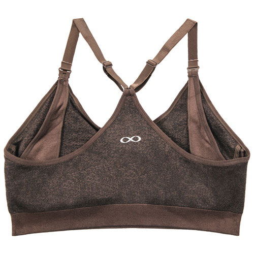 Soutien-gorge sans couture sport/allaitement Bella de Modern Eternity-Très grand - Jacquard chocolat