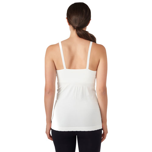 Modern Eternity Hannah Nursing & Maternity Yoga Tank Top - Small - Eggshell