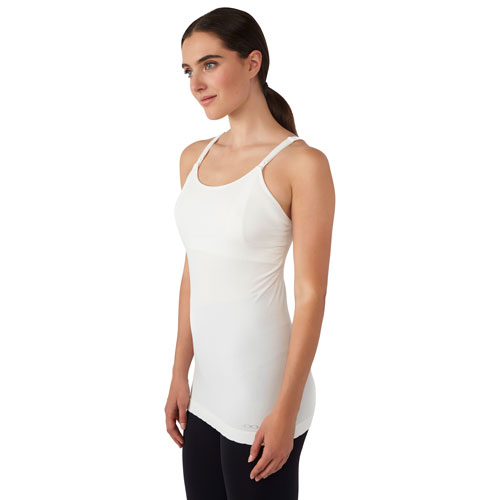 Modern Eternity Hannah Nursing & Maternity Yoga Tank Top - Medium - Eggshell