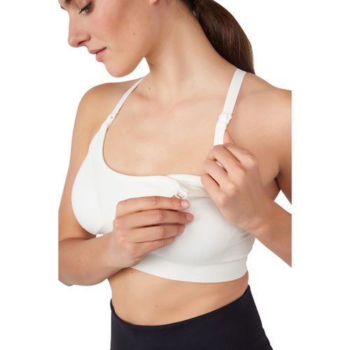 Soutien-gorge sans couture pour yoga/allaitement Bella Modern Eternity - Très grand -Coquille d'oeuf